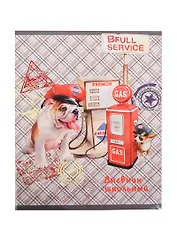 Дневник шк. "ЩЕНОК-АВТОЗАПРАВЩИК" интегр.обл., глянц.пленка, универс.шпаргалка, Феникс