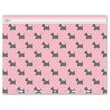 Папка для документов, Феникс+ СОБАЧКИ А4, 1  отделение, пластик, перфорация, гибкая молни