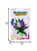 Картина из шерсти Сирень А5. 3803459 - 1