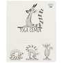 Тетрадь в клетку Hatber, Animals Yoga, 24 листа, в ассортименте