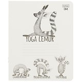 Тетрадь в клетку Hatber, Animals Yoga, 24 листа, в ассортименте