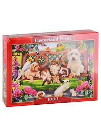 Пазл «Домашние животные в парке» 1000 элементов, Castorland