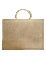 Джутовая сумка Без рисунка. 43x34x19 см, длина ручки- 36 см, PB1580