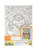 Роспись по холсту Миньон Стюарт (30167) (20х30см) (краски/5цв.+палитра+кисточка) (Миньоны) (3+) (упаковка)