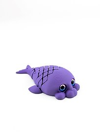 Фигурка 3D Тюлень Джой (пластик) (10х7) (10003999)