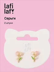 Сережки Букеты (2шт) (латунь) (12-253004-С59) (Lafilaf)