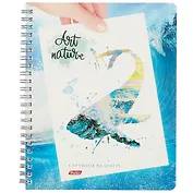 Тетрадь в клетку Hatber, Art nature, 80 листов, в ассортименте