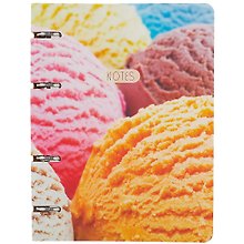 Тетрадь на кольцах «Ice cream» 100 листов в клетку, А5, сменный блок - Listoff