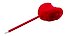Ручка шариковая Fur Heart, синяя - 1