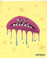 Тетрадь в клетку Listoff, "Смешные кляксы", 48 листов, в ассортименте