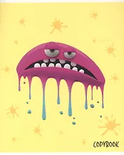 Тетрадь в клетку Listoff, "Смешные кляксы", 48 листов, в ассортименте