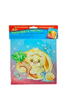 Самокл. мерцающая мозаика из мягк. пласт. А5 Зайка с морковкой (C2420-05) (набор для дет. творч.)