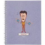 Тетрадь в клетку Listoff, "Величайшие умы", 48 листов, в ассортименте