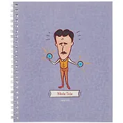 Тетрадь в клетку Listoff, "Величайшие умы", 48 листов, в ассортименте