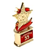 Статуэтка наградная мини-звезда С Юбилеем 55 (6,1х4) (823921)