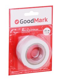 Лента клейкая двусторонняя на вспенененной основе, 24 мм х 1 м, GoodMark
