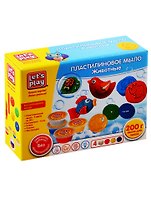 Набор для творчества ТМ Lets Play Пластилиновое мыло. Животные, 19 см.