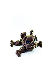 Фигурка 3D с кнопкой Бульдог Бруно (пластик) (9х7) (09006999)