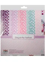 Набор бумаги для скрапбукинга 30,5х30,5 см 190 гр/м, Зимние контрасты (10+2)