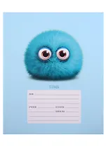 Тетрадь в клетку Listoff, "Монстрики", 24 листа, в ассортименте