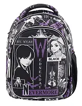 Рюкзак "Венсдей" 2 отделения, 40*32*16 см, клетка