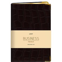 Ежедневник дат. 2027г. А5 176л "BUSINESS PREMIUM. Impact" черный, иск.кожа, обл.поролон, мет.уголки, тонир.блок, зол.торец, 2 ляссе