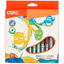 Пастель масляная «Color Emotion», 24 цвета, Deli