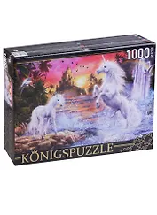 Пазл Königspuzzle 1000 эл.68,5*48,5см. Единороги МГК1000-6515