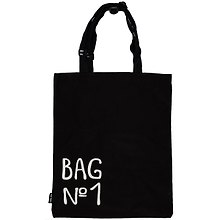 Сумка-шоппер Bag №1 черная, текстиль 40см.*32см.