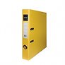 Папка архивная, 55 мм, А4, желтая, с прозрачным карманом, металлические уголки, inФОРМАТ