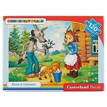 Пазл Castorland №12315 Волк и теленок 120эл. 32*23см