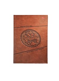 Книга для записей А5 120л кл. "Сделано в России" тониров.блок, перф.уголки, тв.переплет, поролон, Hatber