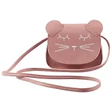 Сумка на кнопке в виде мордочки кота (кожзам)(17х16)