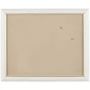 Рама со стеклом, дерево, белая с золотом, 24 х 30 см