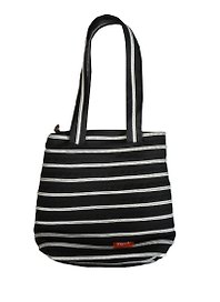Сумка с ручками Zipit Premium Tote Bag, черный и серебряная молния (ZBN-332--S-332-O) (20х26)