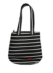 Сумка с ручками Zipit Premium Tote Bag, черный и серебряная молния (ZBN-332--S-332-O) (20х26)
