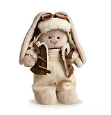 Мягкая игрушка Зайка Ми в куртке-пилот (31 см) (StM-37)