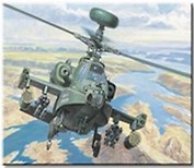 Модель, сборная,  ITALERI, Вертолёт AH-64D Apache Longbow , 1:72