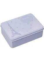 Шкатулка Эйфелева башня на голубом фоне (14х10х5) (металл)