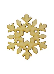 Фигурка Снежинка-34 (151914) (87х75х3мм) (игрушка из дерева) (упаковка)