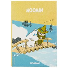 Скетчбук MOOMIN Муми-тролль и Снусмумрик на мосту (112л) (14,5х21)