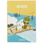 Скетчбук MOOMIN Муми-тролль и Снусмумрик на мосту (112л) (14,5х21)