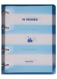 Тетрадь на кольцах «Ocean» 120 листов в клетку, А5, сменный блок - Infolio