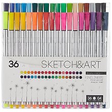 Линеры 36цв "SKETCH&ART" 0,4мм, Bruno Visconti
