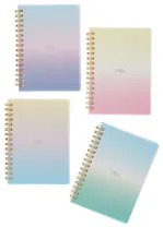Записная книжка А6 80 листов в клетку, "Sparkling" на спирали, в ассортименте, Yoi