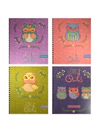 Тетрадь общая «Милый совы. Совы. Owls», 48 листов в клетку, А5, в ассортименте - Unnika