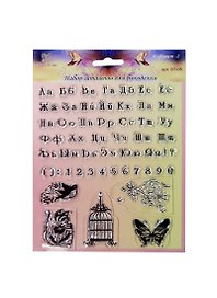 Штампы силиконовые Алфавит-2 (ST-05) (упаковка) (Рукоделие)