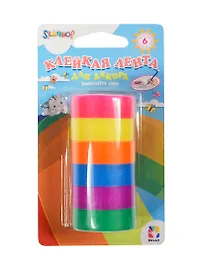 Клейкая лента д/декора Hobby 6шт 12мм*3м в блистере 481025