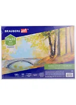 Холст на картоне 25*35см грунтованный, 100% хлопок, мелкое зерно, BRAUBERG ART CLASSIC