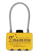 Замочек кодовый чемодан London Style (металл) (блистер)
